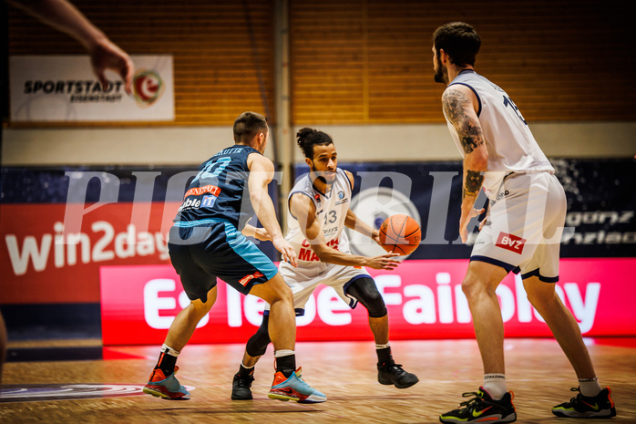 Basketball, win2day Basketball Superliga 2022/23, 1. Qualifikationsrunde, BBC Nord Dragonz, Vienna DC Timberwolves, Kyran Jordan Mc Clure (13)
