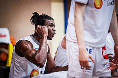 Basketball, Win2Day Superliga 2023/24, Grunddurchgang 12.Runde, Oberwart Gunners, Vienna Timberwolves, Shaquille Rombley (5)
