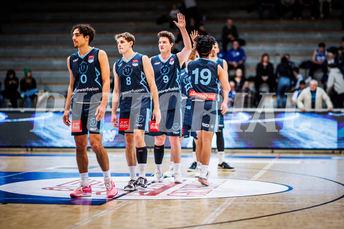 Basketball, Win2Day Superliga 2023/24, Grunddurchgang 12.Runde, Oberwart Gunners, Vienna Timberwolves, Philipp D'Angelo (9)