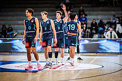 Basketball, Win2Day Superliga 2023/24, Grunddurchgang 12.Runde, Oberwart Gunners, Vienna Timberwolves, Philipp D'Angelo (9)