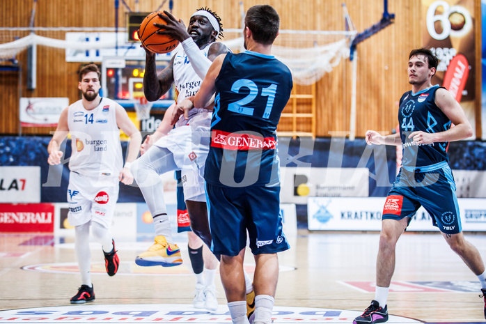 Basketball, Win2Day Superliga 2023/24, Grunddurchgang 12.Runde, Oberwart Gunners, Vienna Timberwolves, Munis Tutu (10)