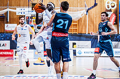 Basketball, Win2Day Superliga 2023/24, Grunddurchgang 12.Runde, Oberwart Gunners, Vienna Timberwolves, Munis Tutu (10)