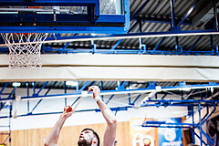 Basketball, Win2Day Superliga 2023/24, Grunddurchgang 12.Runde, Oberwart Gunners, Vienna Timberwolves, Daniel Köppel (14), Kris Monroe (13)