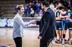 Basketball, Win2Day Superliga 2023/24, Grunddurchgang 12.Runde, Oberwart Gunners, Vienna Timberwolves, Justin Schlünken (Head Coach), Horst Leitner (Head Coach)