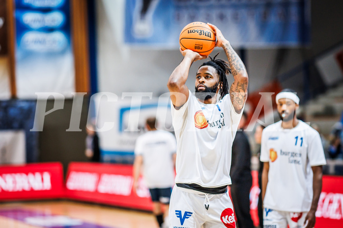 Basketball, Win2Day Superliga 2023/24, Grunddurchgang 12.Runde, Oberwart Gunners, Vienna Timberwolves, Kris Monroe (13)