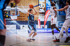 Basketball, Win2Day Superliga 2023/24, Grunddurchgang 12.Runde, Oberwart Gunners, Vienna Timberwolves, Daniele Kuchar (22)