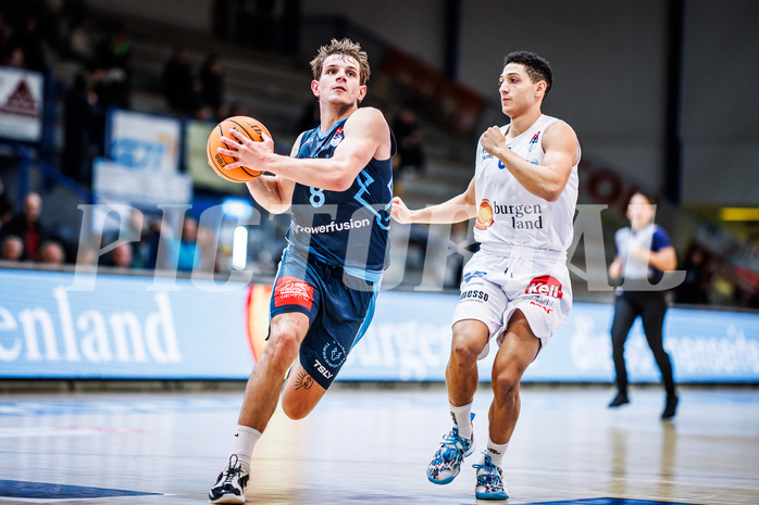 Basketball, Win2Day Superliga 2023/24, Grunddurchgang 12.Runde, Oberwart Gunners, Vienna Timberwolves, Elias Wlasak (8)
