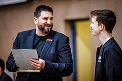 Basketball, Win2Day Superliga 2023/24, Grunddurchgang 12.Runde, Oberwart Gunners, Vienna Timberwolves, Horst Leitner (Head Coach)