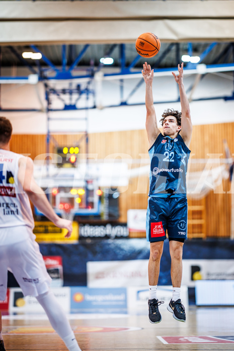 Basketball, Win2Day Superliga 2023/24, Grunddurchgang 12.Runde, Oberwart Gunners, Vienna Timberwolves, Daniele Kuchar (22)