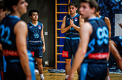 Basketball, Win2Day Superliga 2023/24, Grunddurchgang 12.Runde, Oberwart Gunners, Vienna Timberwolves, Dean-Leon Cantor (19)