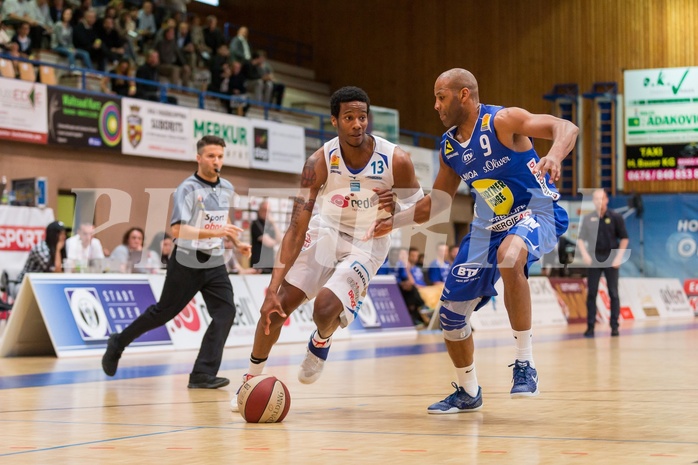 Basketball, ABL 2016/17, Grunddurchgang 33.Runde, Oberwart Gunners, Gmunden Swans, Andell Cumberbatch (13)