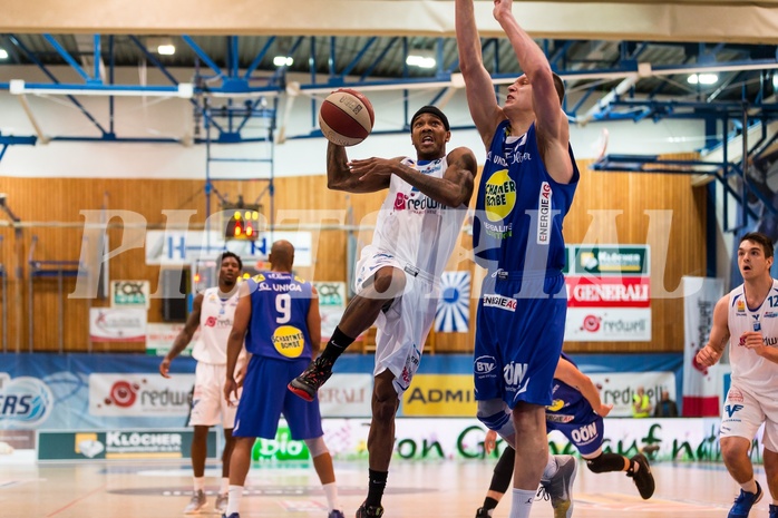 Basketball, ABL 2016/17, Grunddurchgang 33.Runde, Oberwart Gunners, Gmunden Swans, Derek Jackson Jr. (6)