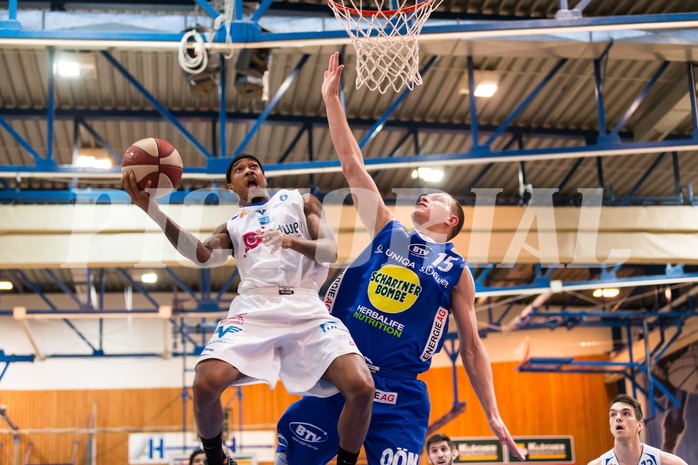 Basketball, ABL 2016/17, Grunddurchgang 33.Runde, Oberwart Gunners, Gmunden Swans, Derek Jackson Jr. (6)