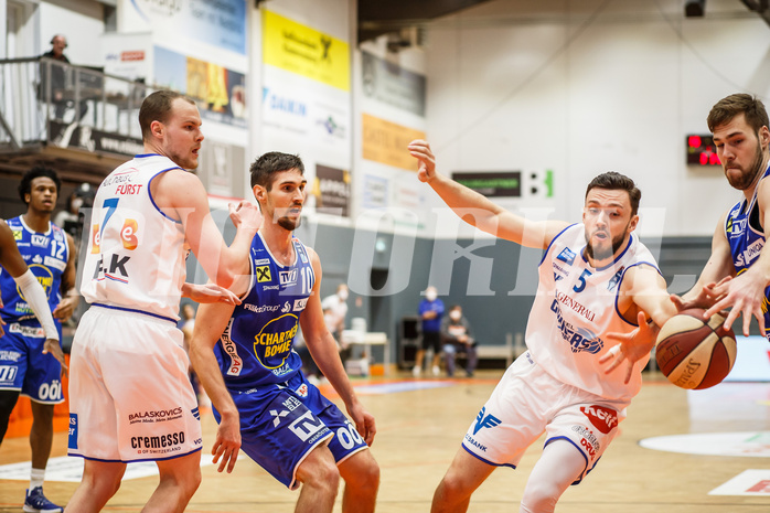 Basketball, Basketball Austria Cup 2020/21, Finale, Oberwart Gunners, Gmunden Swans, Ignas Fiodorovas (5)