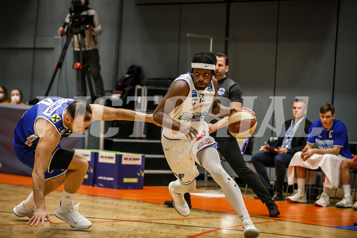 Basketball, Basketball Austria Cup 2020/21, Finale, Oberwart Gunners, Gmunden Swans, Quincy Diggs (13)