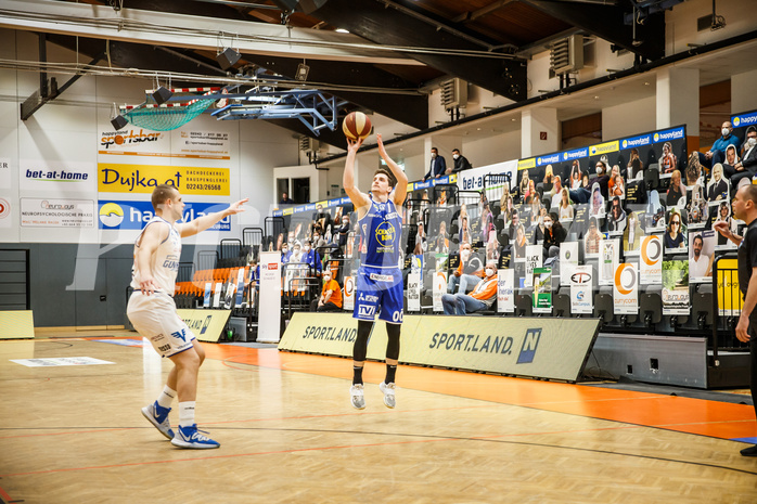 Basketball, Basketball Austria Cup 2020/21, Finale, Oberwart Gunners, Gmunden Swans, Benedikt Güttl (7)