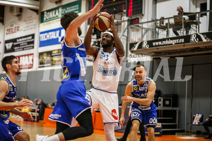 Basketball, Basketball Austria Cup 2020/21, Finale, Oberwart Gunners, Gmunden Swans, Quincy Diggs (13)