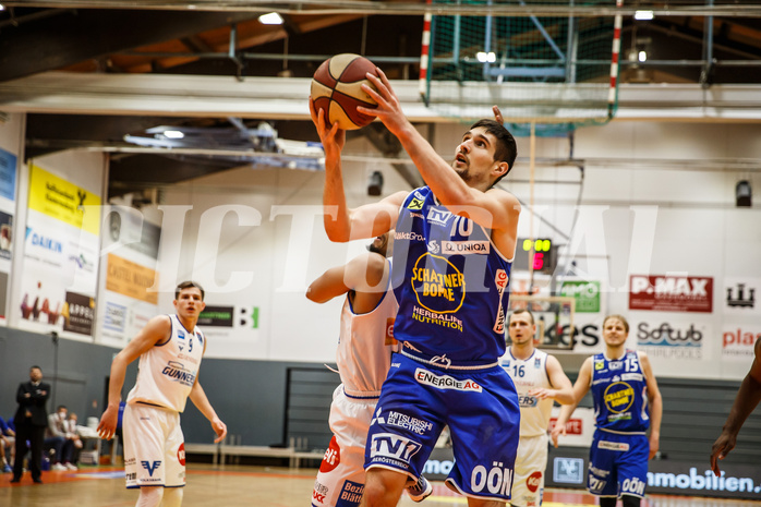 Basketball, Basketball Austria Cup 2020/21, Finale, Oberwart Gunners, Gmunden Swans, Toni Blazan (10)