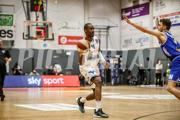 Basketball, Basketball Austria Cup 2020/21, Finale, Oberwart Gunners, Gmunden Swans, Nigel Pruitt (11)