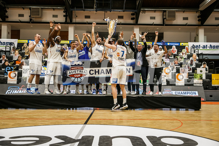 Basketball, Basketball Austria Cup 2020/21, Finale, Oberwart Gunners, Gmunden Swans, Basketball Austria Cupsieger 2020/21