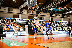 Basketball, Basketball Austria Cup 2020/21, Finale, Oberwart Gunners, Gmunden Swans, Quincy Diggs (13)