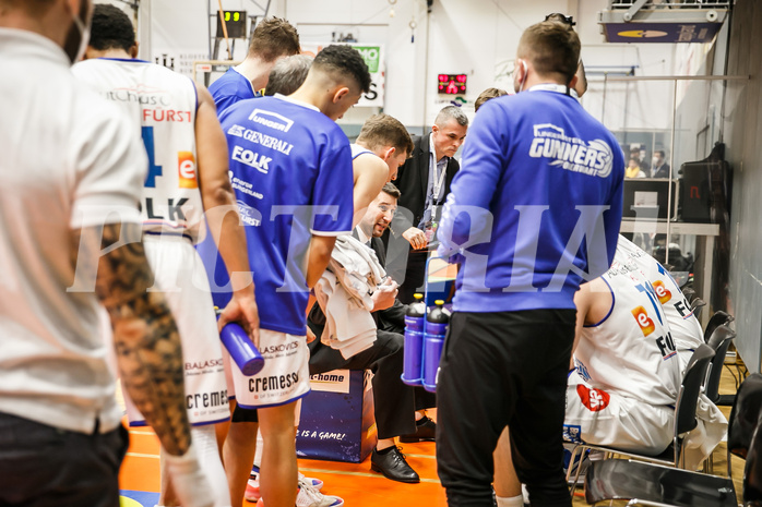 Basketball, Basketball Austria Cup 2020/21, Finale, Oberwart Gunners, Gmunden Swans, Horst Leitner (Coach)
