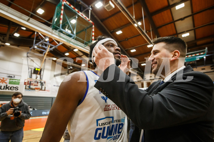 Basketball, Basketball Austria Cup 2020/21, Finale, Oberwart Gunners, Gmunden Swans, Quincy Diggs (13)