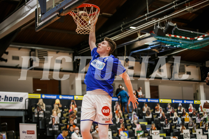 Basketball, Basketball Austria Cup 2020/21, Finale, Oberwart Gunners, Gmunden Swans, Dominik Simmel (8)
