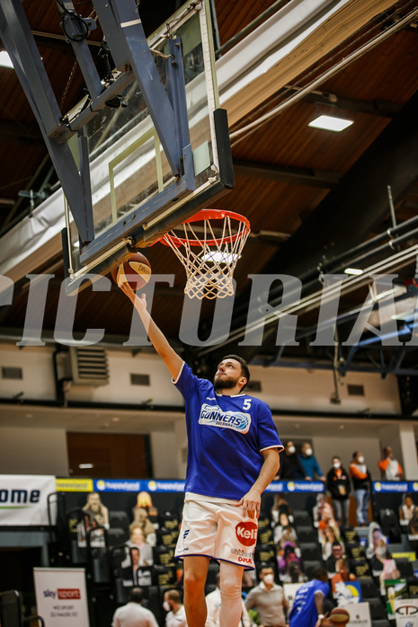 Basketball, Basketball Austria Cup 2020/21, Finale, Oberwart Gunners, Gmunden Swans, Ignas Fiodorovas (5)
