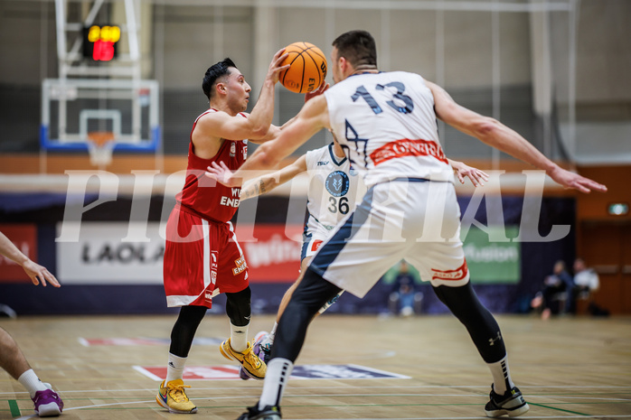 Basketball, Win2Day Superliga 2023/24, Grunddurchgang 17.Runde, Vienna Timberwolves, BC Vienna, Mustafa Hassan Zadeh (1)