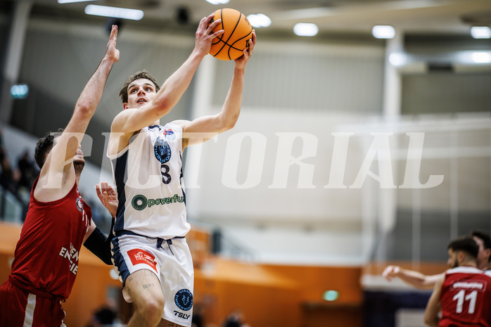 Basketball, Win2Day Superliga 2023/24, Grunddurchgang 17.Runde, Vienna Timberwolves, BC Vienna, uElias Wlasak (8)