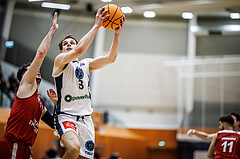 Basketball, Win2Day Superliga 2023/24, Grunddurchgang 17.Runde, Vienna Timberwolves, BC Vienna, uElias Wlasak (8)