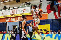 Basketball, win2day Basketball Superliga 2023/24, Grunddurchgang 17.Runde, Traiskirchen Lions, Gmunden Swans, Demarcus Demonia (4)