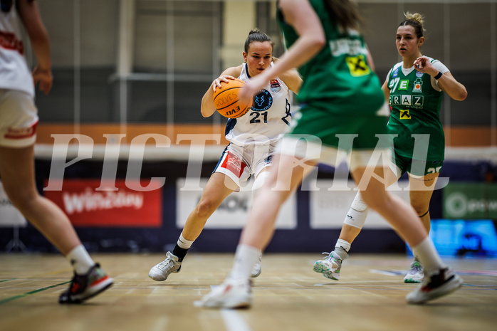 Basketball, Win2Day Basketball Damen Superliga 2023/24, Grunddurchgang 8.Runde, Vienna Timberwolves, UBI Graz, Petra Pammer (21)