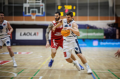 Basketball, Win2Day Superliga 2023/24, Grunddurchgang 17.Runde, Vienna Timberwolves, BC Vienna, Moritz Lanegger (21)