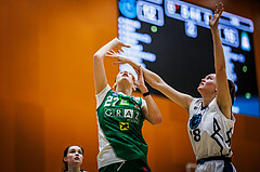 Basketball, Win2Day Basketball Damen Superliga 2023/24, Grunddurchgang 8.Runde, Vienna Timberwolves, UBI Graz, Lenny Jacimovic (27), Bianca-Alexandra Rantz (18)