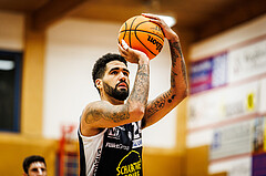 Basketball, win2day Basketball Superliga 2023/24, Grunddurchgang 17.Runde, Traiskirchen Lions, Gmunden Swans, Trey Alex Moses (24)