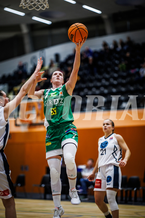 Basketball, Win2Day Basketball Damen Superliga 2023/24, Grunddurchgang 8.Runde, Vienna Timberwolves, UBI Graz, Simone Schwarzinger (7)