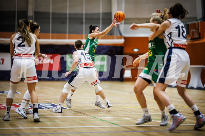 Basketball, Win2Day Basketball Damen Superliga 2023/24, Grunddurchgang 8.Runde, Vienna Timberwolves, UBI Graz, Eni Nizamic (10)