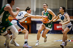Basketball, Win2Day Basketball Damen Superliga 2023/24, Grunddurchgang 8.Runde, Vienna Timberwolves, UBI Graz, Jördis Reisner (14)