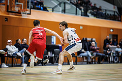 Basketball, Win2Day Superliga 2023/24, Grunddurchgang 17.Runde, Vienna Timberwolves, BC Vienna, Elias Wlasak (8)
