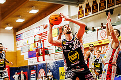 Basketball, win2day Basketball Superliga 2023/24, Grunddurchgang 17.Runde, Traiskirchen Lions, Gmunden Swans, Toni Blazan (10)b
