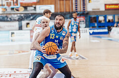 Basketball, Basketball Superliga 2023/24, Grunddurchgang 17.Runde, Oberwart Gunners, SKN St. Poelten, Sebastian Kaeferle (7), Nebojsa Dukic (13)