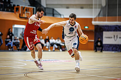 Basketball, Win2Day Superliga 2023/24, Grunddurchgang 17.Runde, Vienna Timberwolves, BC Vienna, Moritz Lanegger (21)