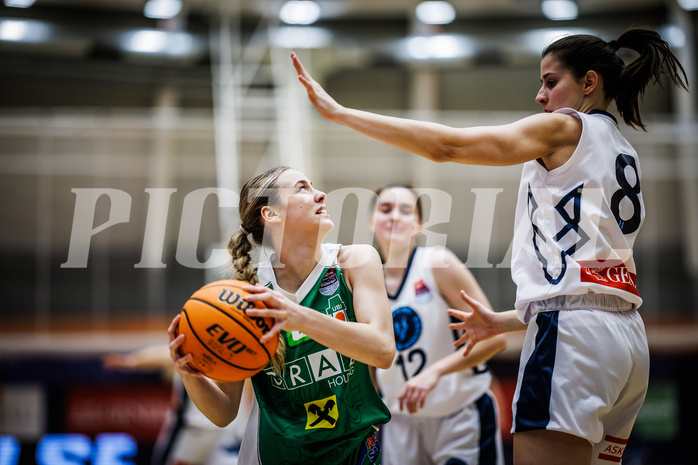 Basketball, Win2Day Basketball Damen Superliga 2023/24, Grunddurchgang 8.Runde, Vienna Timberwolves, UBI Graz, Jördis Reisner (14)