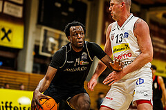 Basketball, Basketball Zweite Liga 2023/24, Grunddurchgang 13.Runde, Mattersburg Rocks, Basket Flames, Kingsley Fobi (14)