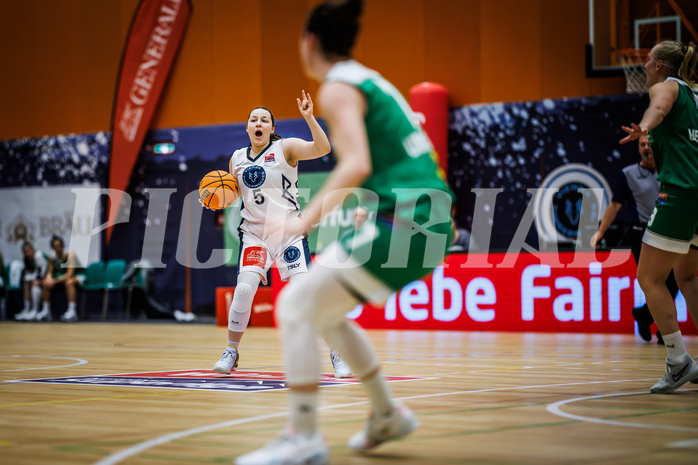 Basketball, Win2Day Basketball Damen Superliga 2023/24, Grunddurchgang 8.Runde, Vienna Timberwolves, UBI Graz, Katharina Kindl (5)