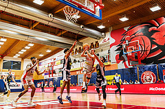 Basketball, win2day Basketball Superliga 2023/24, Grunddurchgang 17.Runde, Traiskirchen Lions, Gmunden Swans, Edgars Lasenbergs (25)