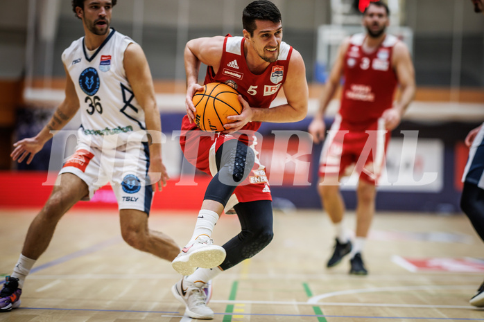 Basketball, Win2Day Superliga 2023/24, Grunddurchgang 17.Runde, Vienna Timberwolves, BC Vienna, Bogic Vujosevic (5)