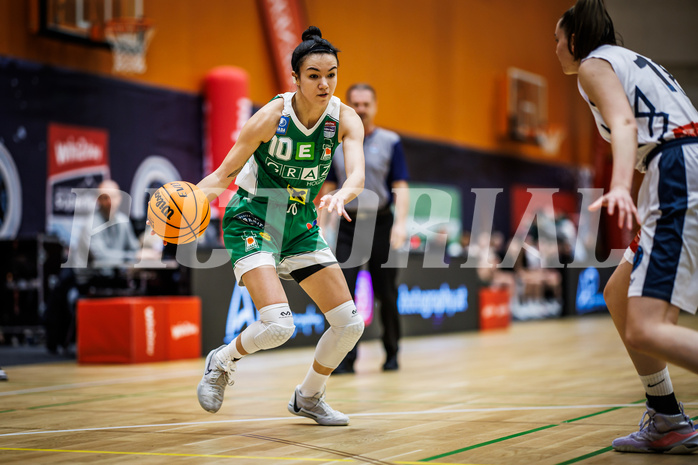 Basketball, Win2Day Basketball Damen Superliga 2023/24, Grunddurchgang 8.Runde, Vienna Timberwolves, UBI Graz, Eni Nizamic (10)